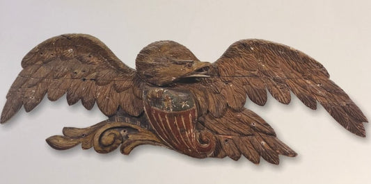 1812 Frigate Carved Eagle Sternboard - MARITIME ARTS GALLERY